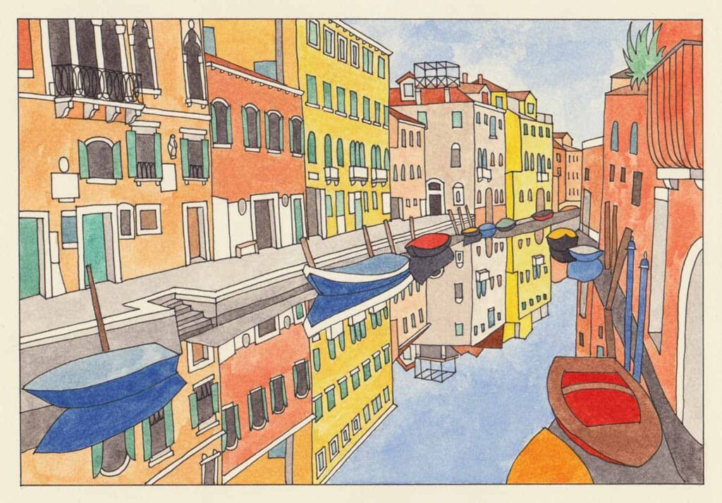 “Fondamenta dei Mori” Postcard