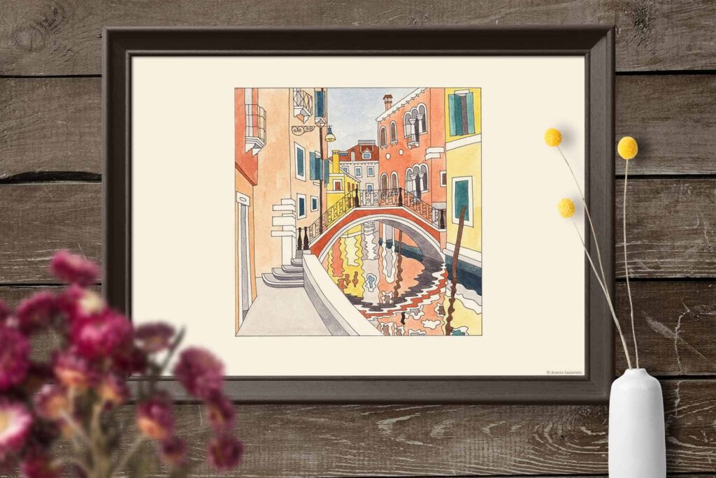 Canale, ponte e fondamenta
