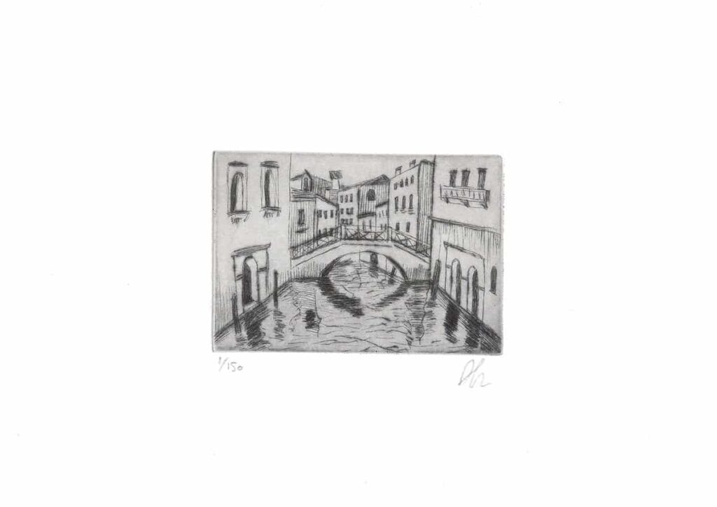 Piscina de Frezzaria Bridge — Drypoint