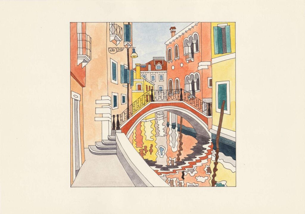 Canal, bridge and fondamenta