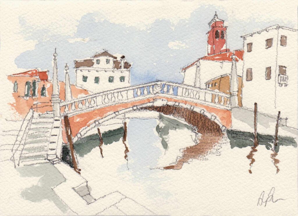 Ponte delle Guglie watercolor