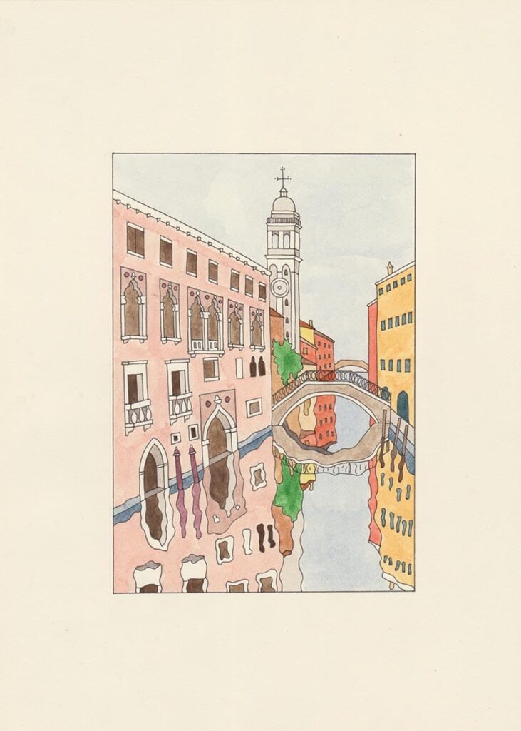San Giorgio dei Greci watercolor