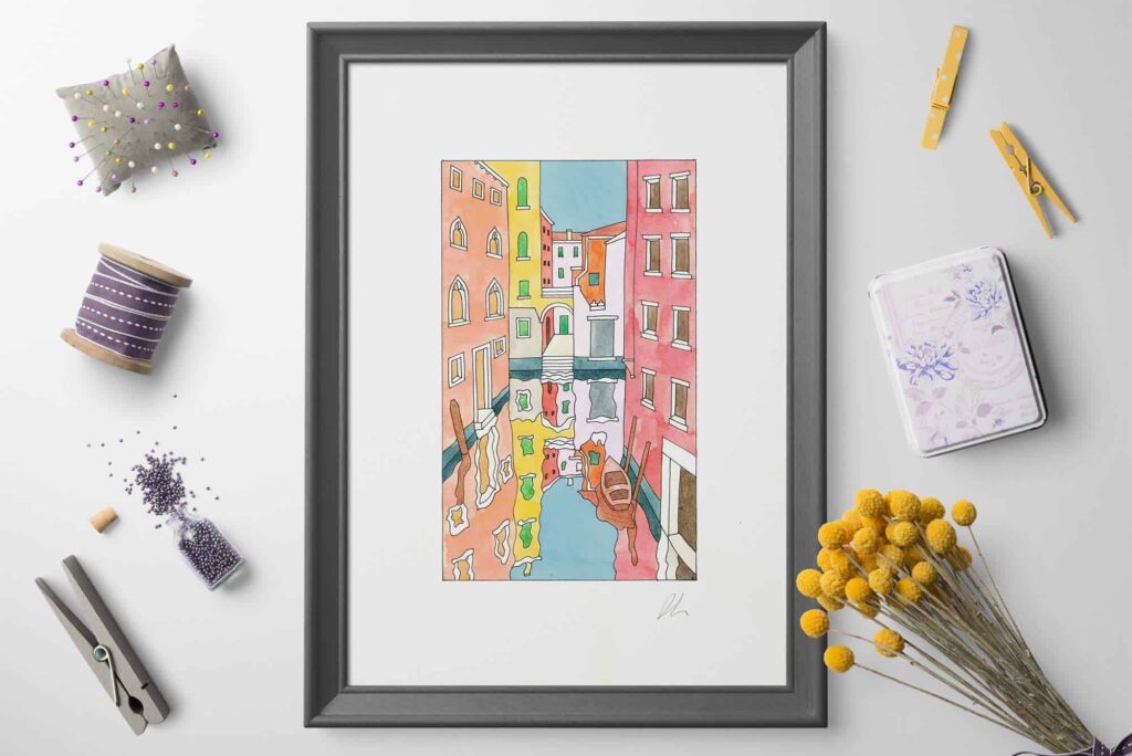 A canal in Venice - Castello district