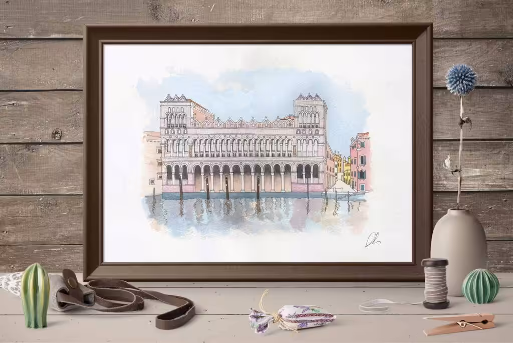 Fontego dei Turchi watercolor