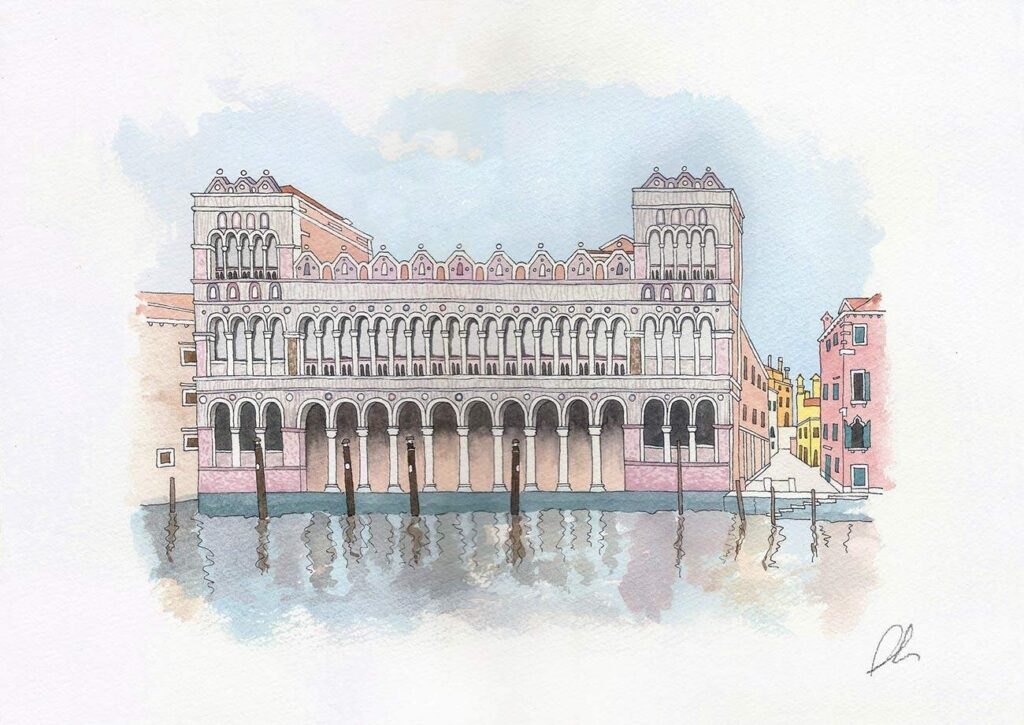 Fontego dei Turchi watercolor